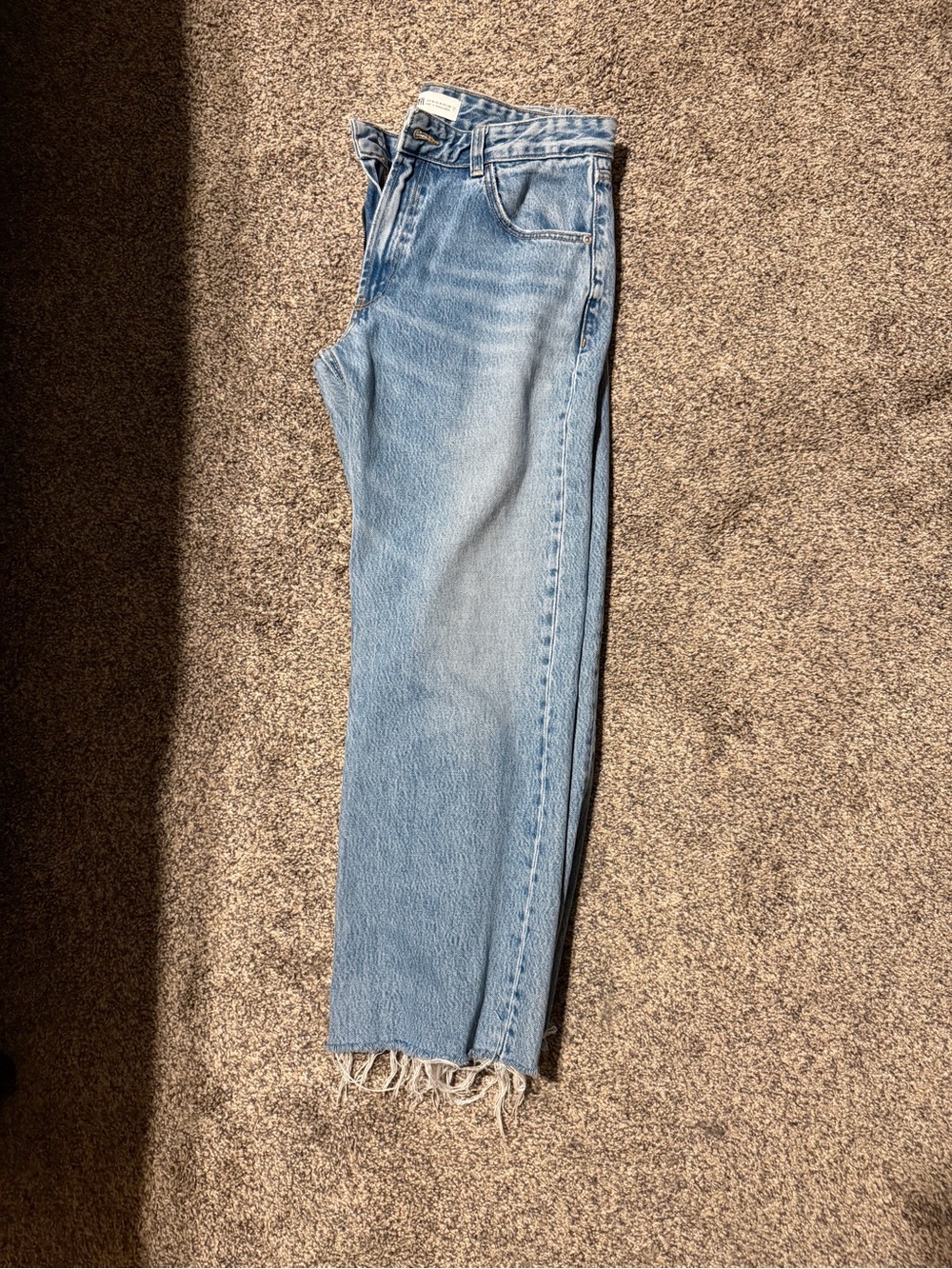 Zara Light Blue Women's Straight Jeans